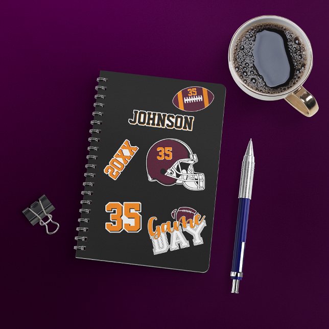 Adesivo Acessórios Personalizados para Fã de Futebol Ameri (Criador carregado)