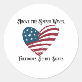 Adesivo Acima do Amber Ondas 4 de julho Dia da Independênc