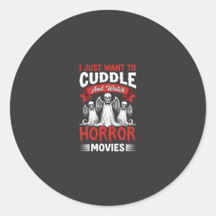 Adesivo Aconchegar e Assistir Filmes de Terror Esqueleto H
