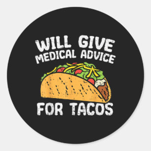 Adesivo Aconselhamento Médico Para Tacos Cinco Mexicanos D