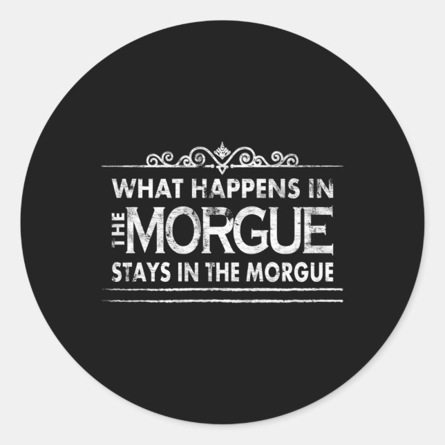 Adesivo Acontece Na Tecnologia De Autopsy Do Coronista Mor (Frente)