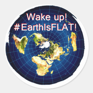 Adesivo "Acordar! #EarthIsFLAT!"