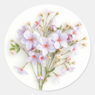 Adesivo Acordo de flor selvagem em matizes de pastel macio