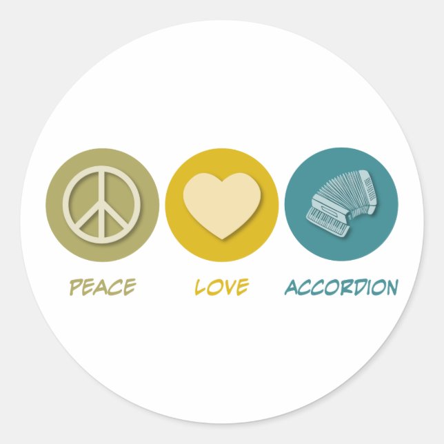 Adesivo Acordo de Paz e Amor (Frente)