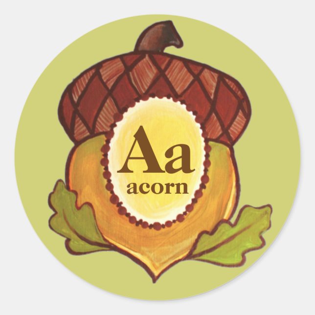 Adesivo Acorn A Mighty Oak in Progress Sticker (Frente)