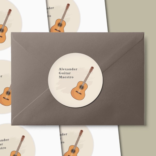 Adesivo Acoustic Guitar (Acoustic Guitar Sticker)
