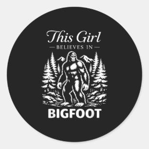 Adesivo Acreditante menina pé-grande sasquatch criptoide f