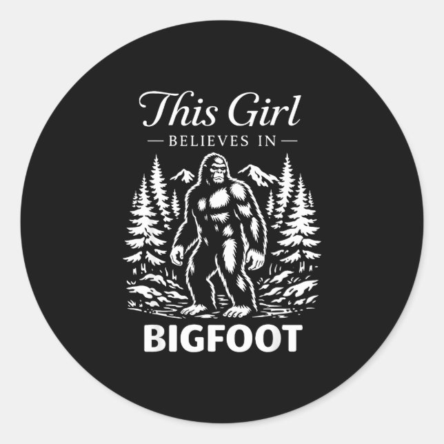 Adesivo Acreditante menina pé-grande sasquatch criptoide f (Frente)