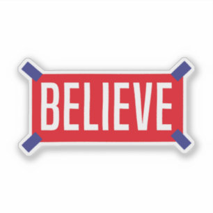 Adesivo Acredite, citação motivacional para o amor próprio