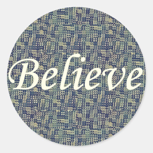 Adesivo Acredite em painéis (Frente)