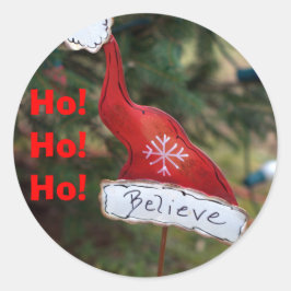 Adesivo Acredite em Papais noeis Red Hat