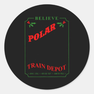 Adesivo acredite em todos os trens polar express