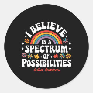 Adesivo Acredite Em Um Espectro De Possibilidades Autismo 