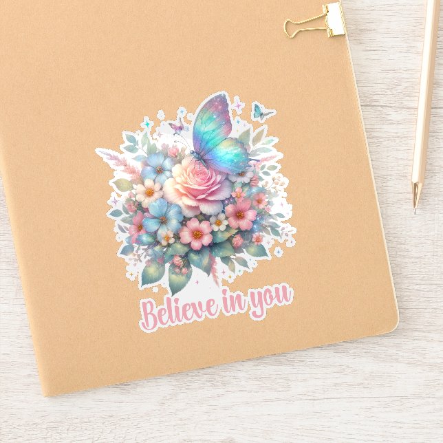 ADESIVO ACREDITE EM VOCÊ, AFIRMAÇÃO DIARIAMENTE POSITIVA (Notebook)