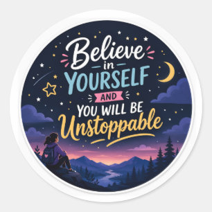 Adesivo Acredite em Você Inspirador Motivacional