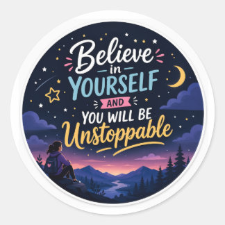 Adesivo Acredite em Você Inspirador Motivacional