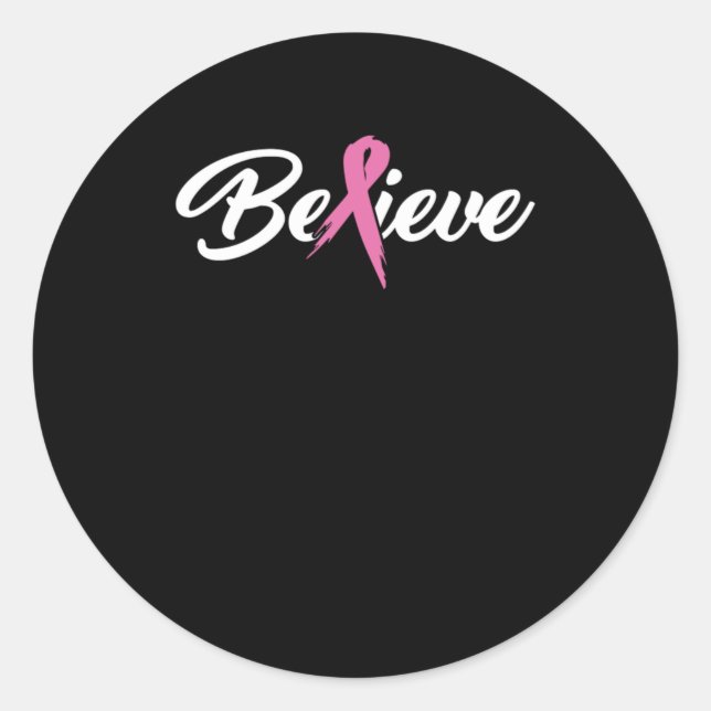 Adesivo Acreditem em Sobreviventes de câncer e presentes d (Frente)