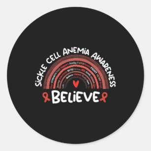 Adesivo Acreditem na Consciência Mês Anemia das Células Fa