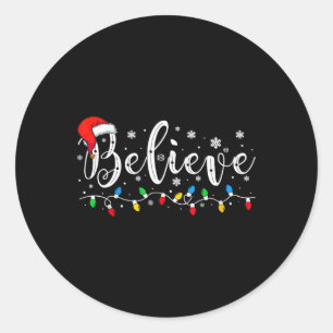 Adesivo Acreditem no Natal da família de pijamas do Papai