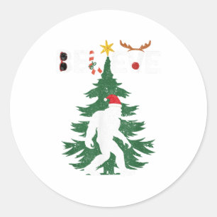 Adesivo Acreditem no Natal do Pé Grande Sasquatch Yeti San