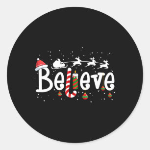 Adesivo Acreditem no Natal, Santa Claus Reindeer Candy Can
