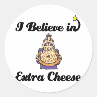 Adesivo acredito em queijo extra