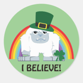 Adesivo Acredito! Leprechaun Yeti