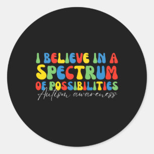 Adesivo Acredito Num Espectro De Possibilidades Autismo Aw