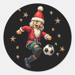 Adesivo Acrilata de Natal Jogando Futebol de Natal Kids