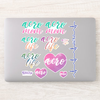 Adesivo Acro Life e Acro Mãe Vinheta Decal Vinil