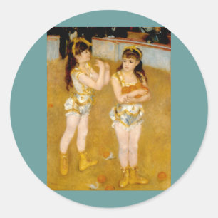 Adesivo Acrobats de Renoir no Cirque Fernando (1879)