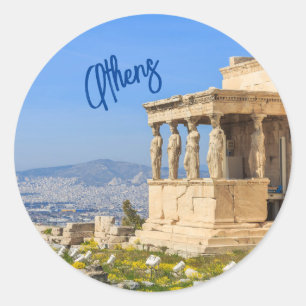 Adesivo Acropolis hill, Atenas, Cartão-postal de Grécia