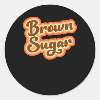 Adesivo Açúcar Castanho Estilo de Vintagem Estilo Gráfico 