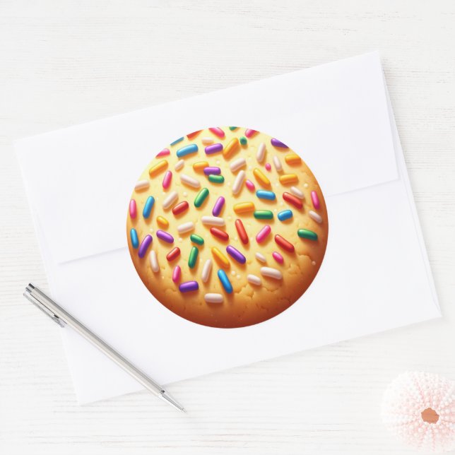 Adesivo Açúcar Cookie com Sprinkles (Envelope)
