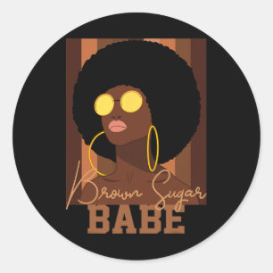 Adesivo Açúcar Mascavo Seja Orgulhoso Mulheres Negras Afro