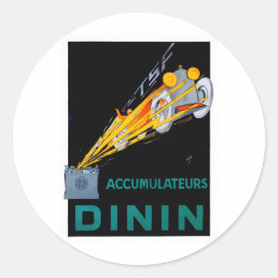 Adesivo Acumuladores Dinin / Bateria De Automóvel ~ Anún