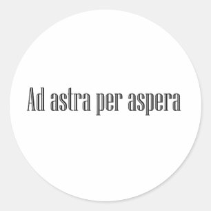 Adesivo Ad astra por aspera