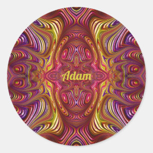 Adesivo ADAM ~ Design Fratural Multicolorido ~ Rota Clássi