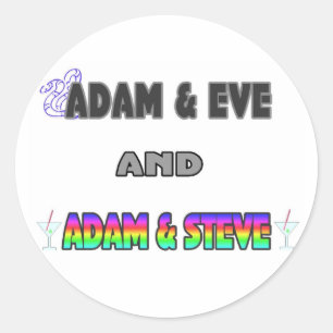 Adesivo Adam & véspera & Adam & Steve