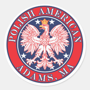 Adesivo Adams Massachusetts Polonês