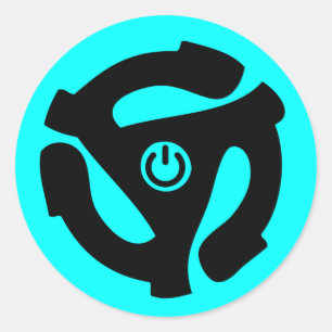 Adesivo Adaptador de alimentação de áudio de 45 RPM