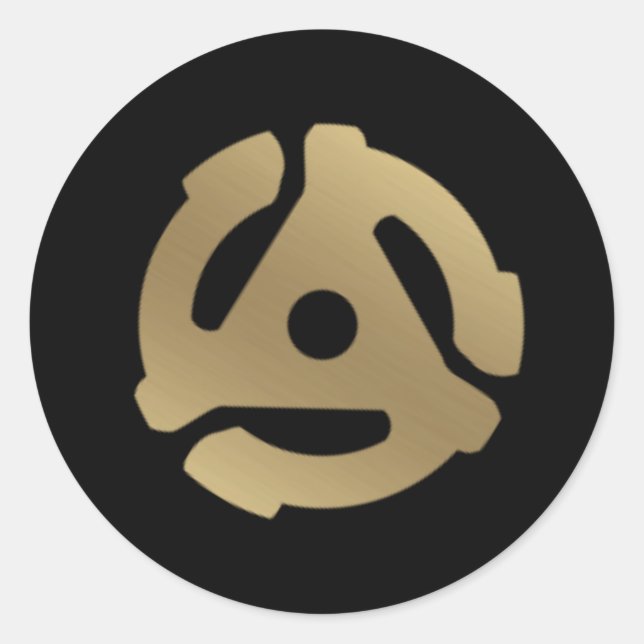 Adesivo Adaptador de registro de 45 RPM (Frente)