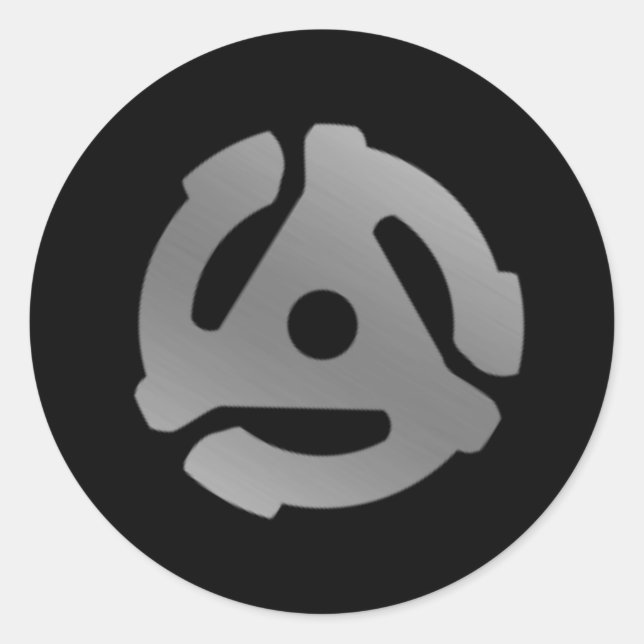 Adesivo Adaptador de registro de 45 RPM (Frente)