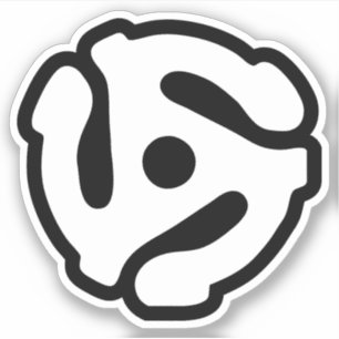 Adesivo Adaptador de vinilo de 7 polegadas e 45 rpm, inser