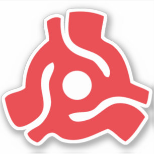 Adesivo Adaptador de vinilo de 7 polegadas e 45 rpm, inser