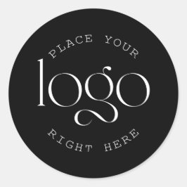 Adesivo Add Your Own Custom Business Logo Modern Black