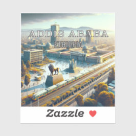 Adesivo Addis Abeba Etiópia 3 Polegadas