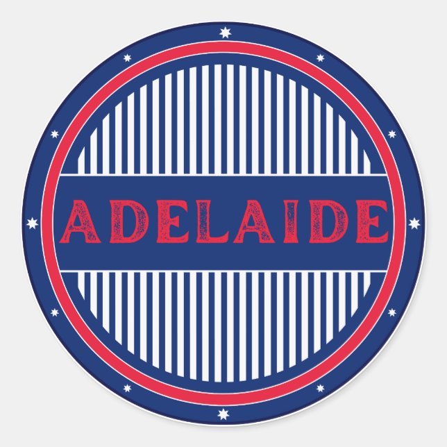 Adesivo Adelaide City Pride Emblem – Australian Identity (Frente)
