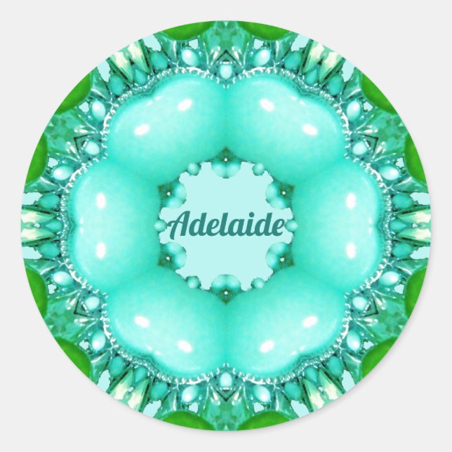 Adesivo ADELAIDE ~ Padrão frontal Abstrato brilhante ~ (Frente)