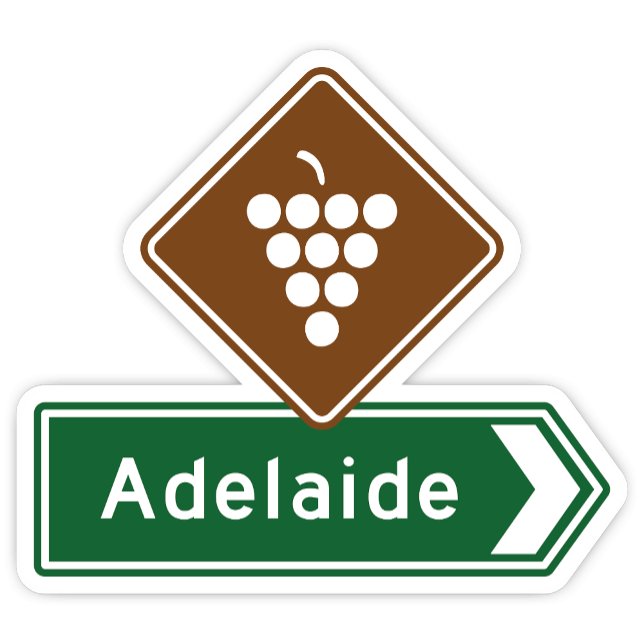 Adesivo Adelaide, sudoeste australiano Sticker (Adelaide South Australia Sticker)